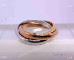 Cartier Ring - Cartier Triple Color steel & gold & rose gold - Replica Cartier Jewelry